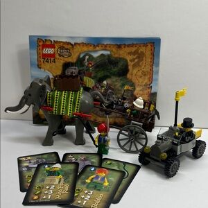 LEGO Orient Expedition 7414 Elephant Caravan Adventurers Complete